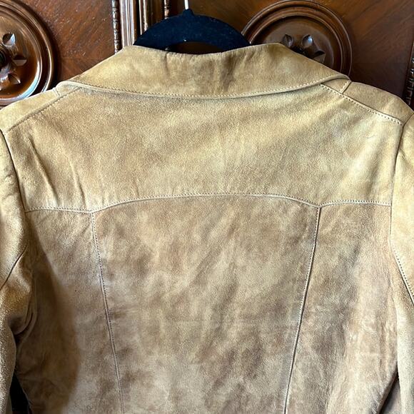 Vntg Boho 70’s Lady California tan suede Penny Lane western festival jacket. - Picture 9 of 11
